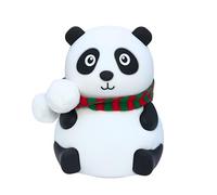 Jandei - Lámpara LED de noche Oso panda RGB carga USB. Lámpara De Mesita, De Noche, Bebes, Niños, De Silicona, Suave con Sensor Táctil. Perfecta para un regalo, Quitamiedos, Navidad