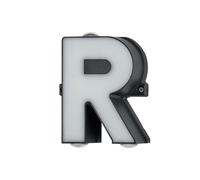 Jandei - Letra Luminosa LED 12W, Aplique Pared con Luz Cálida 3000K, 220V, IP54 para Decoración Interior y Exterior, Fabricada en Aluminio Acabado Negro. Ideal para Iluminación Hogar y Negocio (R)