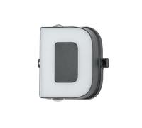 Jandei - Letra Luminosa LED 12W, Aplique Pared con Luz Cálida 3000K, 220V, IP54 para Decoración Interior y Exterior, Fabricada en Aluminio Acabado Negro. Ideal para Iluminación Hogar y Negocio (D)