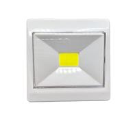 Jandei - Luz Nocturna LED 120 Lúmenes. Luces Auxiliares para Pasillo, Dormitorio, Armario, Escaleras, Habitación Infantil, Sótano - Funcionan con Pilas AAA (no incluidas) (Interruptor)