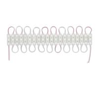 Jandei - Módulo LED en Cadena de 20 uds x 3 Leds, 60 Lum/módulo, 30x9x8mm, Protección IP67. Ideal para Rotulación e Iluminación de Vehículos Camperizados (Blanco Cálido 3000k)