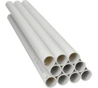 Jandei - Pack 10 uds. Tubo para Cables PVC Rígido Blanco Longitud 1 Metro. Diámetro 20 mm. Funda de Cable