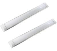 Jandei - Pack 2x Pantalla Luminaria LED Integrado, 27W, Largo 90 cm, Luminosidad 2500 Lúmenes, Color Blanco Neutro 4200K, 120º de iluminación