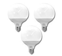 Jandei - Pack 3 x Bombilla led Globo G120 E27 18W. Perfectos para salones, pasillos, cocinas, dormitorios, oficina. Ahorro de energía. (3000K Blanco Cálido)