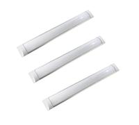 Jandei - Pack 3x Pantalla Luminaria LED Integrado, 36W, Largo 120 cm, Luminosidad 4000 Lúmenes, Color Blanco Frío 6500K, 120º de iluminación