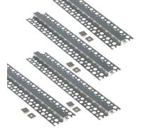Jandei - Pack 4 x Perfil Aluminio 1 Metro para Instalación Empotrada de Tiras LED en Escayola o Pladur, Difusor Translúcido (50,2mm x 13,2mm). Incluye Tapas Finales Finales