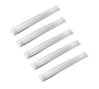 Jandei - Pack 5x Pantalla Luminaria LED Integrado, 36W, Largo 120 cm, Luminosidad 4000 Lúmenes, Color Blanco Neutro 4200K, 120º de iluminación