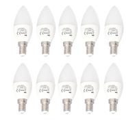 Jandei - Pack de 10 x Bombilla Led E14 Tipo Vela C37, 330º de Apertura, 4W. Perfecta para Salón, Dormitorio, Mesilla de Noche. Ahorro de energía. (Blanco Frío 6000K)