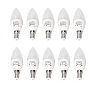 Jandei - Pack de 10 x Bombilla Led E14 Tipo Vela C37, 330º de Apertura, 4W. Perfecta para Salón, Dormitorio, Mesilla de Noche. Ahorro de energía. (Blanco Neutro 4200K)