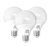 Jandei - Pack de 3 x Bombillas LED Globo 270º, G95 Rosca E27, 15W (equivalente a 120W) Luz Blanca Neutra 4200K, Salón, Oficina, Dormitorio, Casa, No regulable. Ahorro de energía.