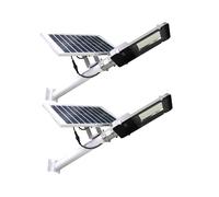 Jandei - Pack x2 Farola Solar Exterior, 2500 Lúmenes, Impermeable IP65, Panel Solar y Mando, Faroles Solares Exterior Jardín, Patio, Camino, Muro, Luz Solar Exterior (Blanco Neutro 4200K)