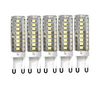Jandei - Pack x 5 Bombillas LED G9, Potencia 4,8W, 720 Lúmenes, 220V AC, (Equivalente 30W Halógeno) Luz Blanca Cálida 3000K, Ø16, 57mm Largo, No Regulable, IP20 para Interior