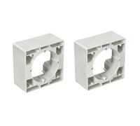 Jandei - Pack x2 Caja Montaje Superficie 82x82mm Policarbonato Blanco