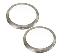 Jandei - Pack x2 Downlights Plafón LED 18W Redondo De Superficie, Ø 205 milímetros, 1440 Lúmenes, Aro Color Acero. Perfecto para Iluminar Oficinas, Salones, Cocinas, Baños (Blanco Frío 6000K)