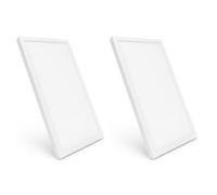 Jandei - Pack x2 Panel Plafón LED de Superficie Retroiluminado 60x30cm, Potencia 40W, 3600 Lumenes, Marco Blanco, Driver Incluído. Blanco Frío 6000k