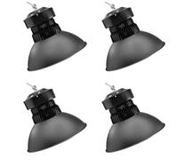Jandei - Pack x4 Campana LED Industrial 100W 6000K, SMD3030, 10.000 Lúmenes, Luz Blanca Fría, IP20 para Interiores, Iluminación Profesional para Talleres, Almacenes y Espacios Comerciales