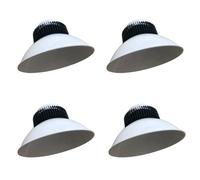 Jandei - Pack x4 Campana LED Industrial 200W 6000K, SMD3030, 20.000 Lúmenes, Luz Blanca Fría, IP20 para Interiores, Iluminación Profesional para Talleres, Almacenes y Espacios Comerciales