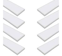Jandei - Pack x8 Panel Plafón LED de Superficie Retroiluminado 120x30cm, Potencia 60W, 5000 Lumenes, Marco Blanco, Driver Incluído (Blanco Frío 6000K)