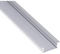 Jandei - Perfil Aluminio Tira led 2 Metros empotrar 23,3 * 9,7mm con Tapa