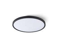 Jandei - Plafón LED 36W CCT, 40cm diámetro, Marco Negro.Instalación en Superficie. 3000K-4200K-6000K Dormitorio, Salón, Cocina, Hogar, Negocio.