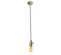Jandei - Portalámparas de Metal Vintage, Lámpara Colgante Elegante Retro en Bronce, Cable 1 metro Ajustable. Casquillo E27. Para Local Comercial, Industrial, Restaurante, Salón, Habitación
