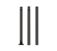 Jandei - Poste para Farola de 3 Metros en Tramos de 1 m - Acero Galvanizado Negro con Base de Anclaje, Resistente a la Intemperie, Ideal para Jardines, Calles y Parques. Tornillos Incluidos