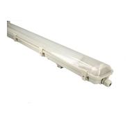 Jandei - Regleta Pantalla Estanca para 2 Tubos Led T8 G13 120 cm, Conexión Directa. Soporte para Tubos. Instalación en Superficie, Resistente IP65 Uso interior Exterior Profesional.
