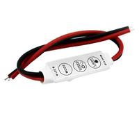 Jandei - Regulador de Intensidad Mini, Dimmer para Tiras LED Monocolor de 12V y 24V, 6A, Potencia Máxima 72W/144W