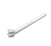 Jandei - Soporte Blanco de Acero resistente al Exterior, para pared o poste, pieza posterior para agarrar en poste incluida