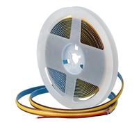 Jandei - Tira de Luces LED COB 12V FREE CUT, C528 COB led/m, 5000 Lúmenes, 10W/m, Ancho 8mm, IP20 para Interiores, Adhesiva - Bobina 5 metros (Luz Natural 4200k)