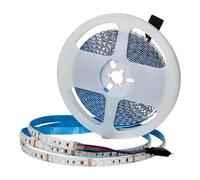 Jandei - Tira Luces LED 24V DC Multicolor RGB, 720 Leds SMD3535, IP20 para Uso en Interiores, Cortable y Adhesiva - Ancho Tira 8mm, Bobina Largo 5 Metros