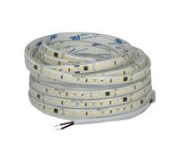 Jandei - Tira Luminosa Led Autorrectificada 220V 12W/m 600 LEDs 5500 Lm, Cortable y Autoadhesiva, Ancho 8mm. IP65, Ideal Iluminación y Decoración Exteriores - Bobina 5 M (Luz Fría 6000k)