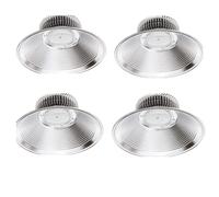 Jandei - Pack x 4 Lámpara Campana Led Industrial, Super Brillante, Luz Blanca Fría 6000K, Naves Industriales, Garaje, Fábrica, Taller, Tienda, Gimnasio, Granero (150W)