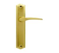 JANDEL Juego DE MANIVELA 207 Placa Ancha Laton Pulido, Dorada, 285X60MM