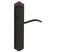 JANDEL Juego manivela Placa para Puerta Color Negro