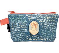 Jane Austen Bag - 9" Zipper Pouch for Pencils, Tools, Cosmetics and More