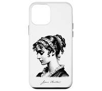 Jane Austen con estampado negro característico Carcasa para iPhone 12 mini