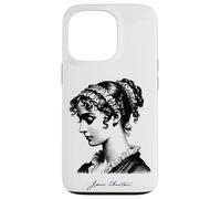 Jane Austen con estampado negro característico Carcasa para iPhone 13 Pro