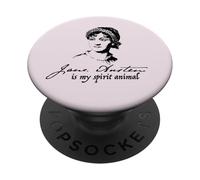 Jane Austen ES MI ESPÍRITU Animal Escritor Lector Autor Meme PopSockets PopGrip Adhesivo