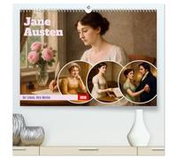 Jane Austen (hochwertiger Premium Wandkalender 2026 DIN A2 quer), Kunstdruck in Hochglanz: Ein Jahr voller Eleganz und Literatur