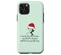Jane Austen I Sincerely Hope Christmas Santa Hat Cita Meme Carcasa para iPhone 11 Pro