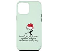 Jane Austen I Sincerely Hope Christmas Santa Hat Cita Meme Carcasa para iPhone 12 Pro MAX