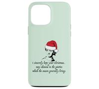 Jane Austen I Sincerely Hope Christmas Santa Hat Cita Meme Carcasa para iPhone 13 Pro MAX