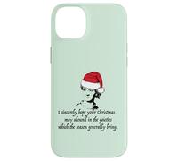 Jane Austen I Sincerely Hope Christmas Santa Hat Cita Meme Carcasa para iPhone 14 Plus