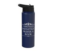Jane Austen prefiere infinitamente la cita de un libro Stainless Steel Insulated Water Bottle