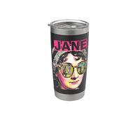 Jane Austen Pride And Prejudice Bookish Retrato de arte pop Vaso térmico de acero inoxidable de doble pared