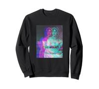 Jane Austen Retrato Artsy Modern Glitch Sudadera