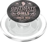 Jane Austen Sociedad de niñas obstinadas testarudas PopSockets PopGrip para MagSafe
