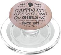 Jane Austen Sociedad de niñas obstinadas testarudas PopSockets PopGrip para MagSafe