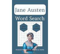 Jane Austen Word Search Puzzle Book: Word Search Puzzles with Easy to Read Print about Jane Austen, Regency Book and Pride and Prejudice [6x9 inches, ... Gift for Vacations, Holidays and Relaxation